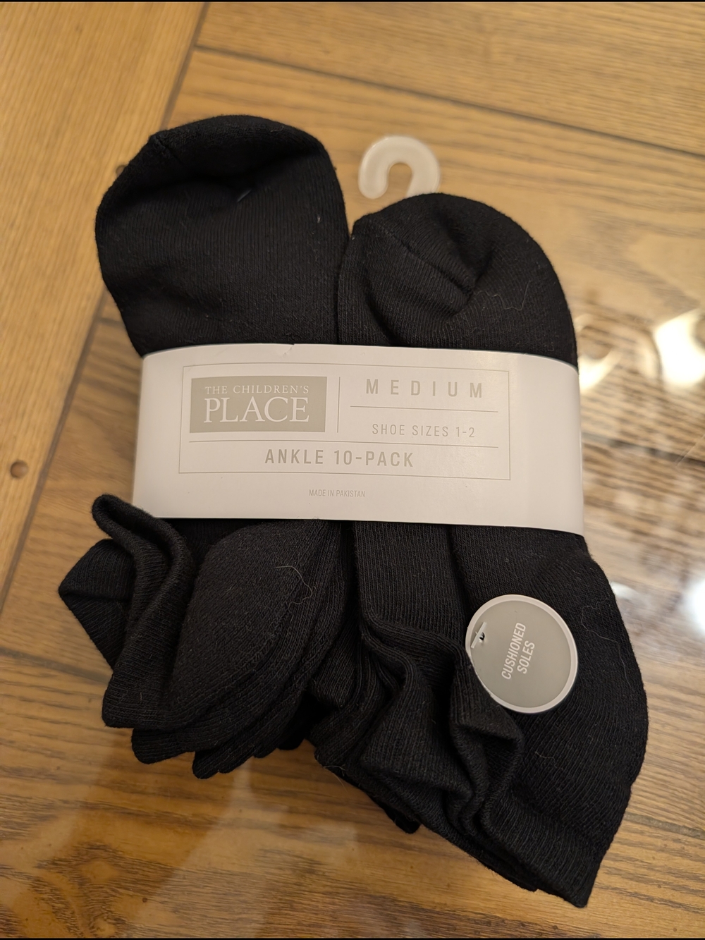 The Children’s Place Black 10 Pack Ankle Socks Size 1-2 NWT